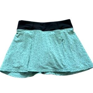 SkirtSports Green Mini Skater Skirt for Casual Wear